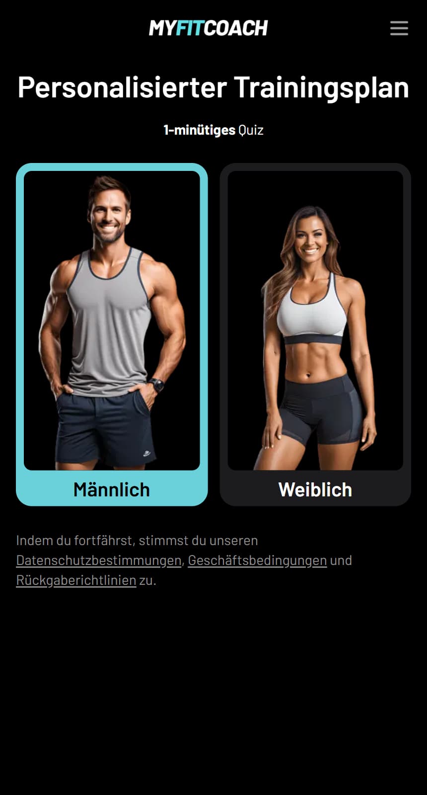 MyFitCoach Web Funnel